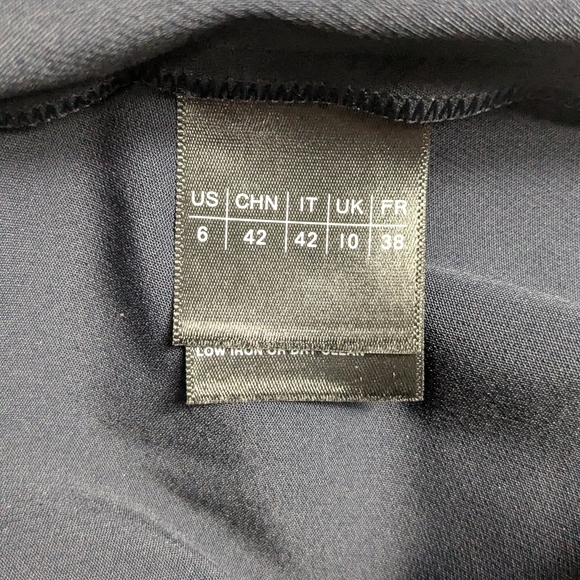 Lafayette 148 Waldorf Navy Blue Straight Leg Mid Rise 6 - Picture 9 of 9